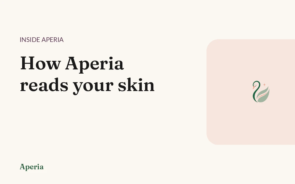 How Aperia reads your skin