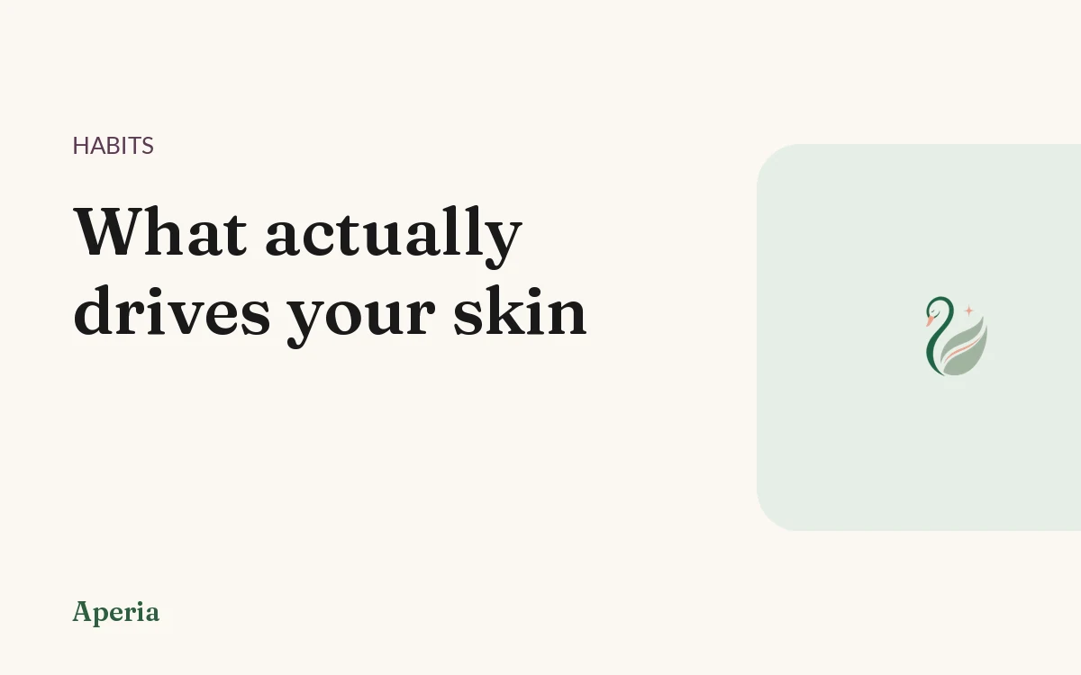 What actually drives your skin